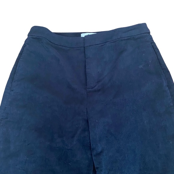 Joie dark navy stretch corduroy wide leg slacks pants trousers 8 - Picture 7 of 10